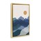 Stupell Industries Blue Layered Mountains Framed Floater Canvas Wall Art Design by JJ Design House LLC